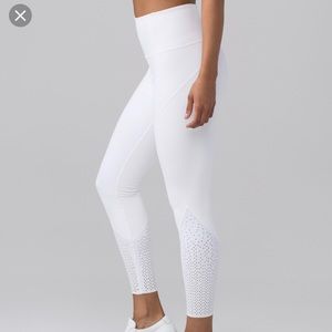 NWT Lululemon Anew Tight White Yoga Pant / Legging